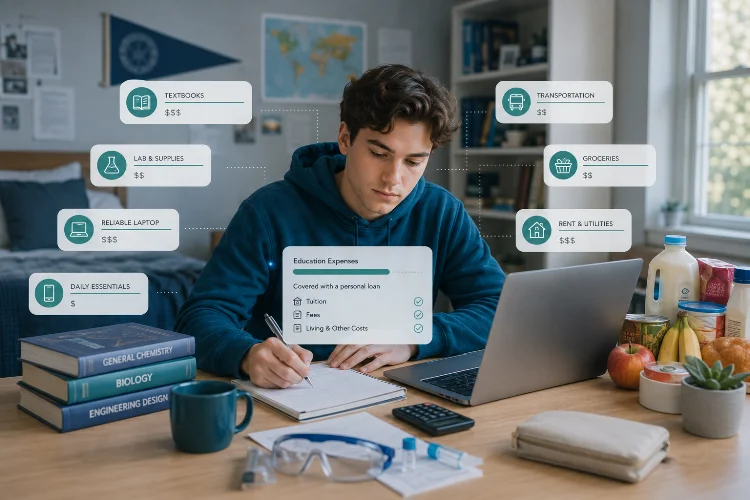 Personal Student Loans for College Costs Beyond Tuition